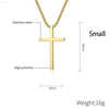 Triple Cross Titanium Steel Necklace: Unfadeable Faith - Estalios