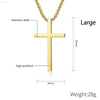 Triple Cross Titanium Steel Necklace: Unfadeable Faith - Estalios