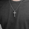 Triple Cross Titanium Steel Necklace: Unfadeable Faith - Estalios