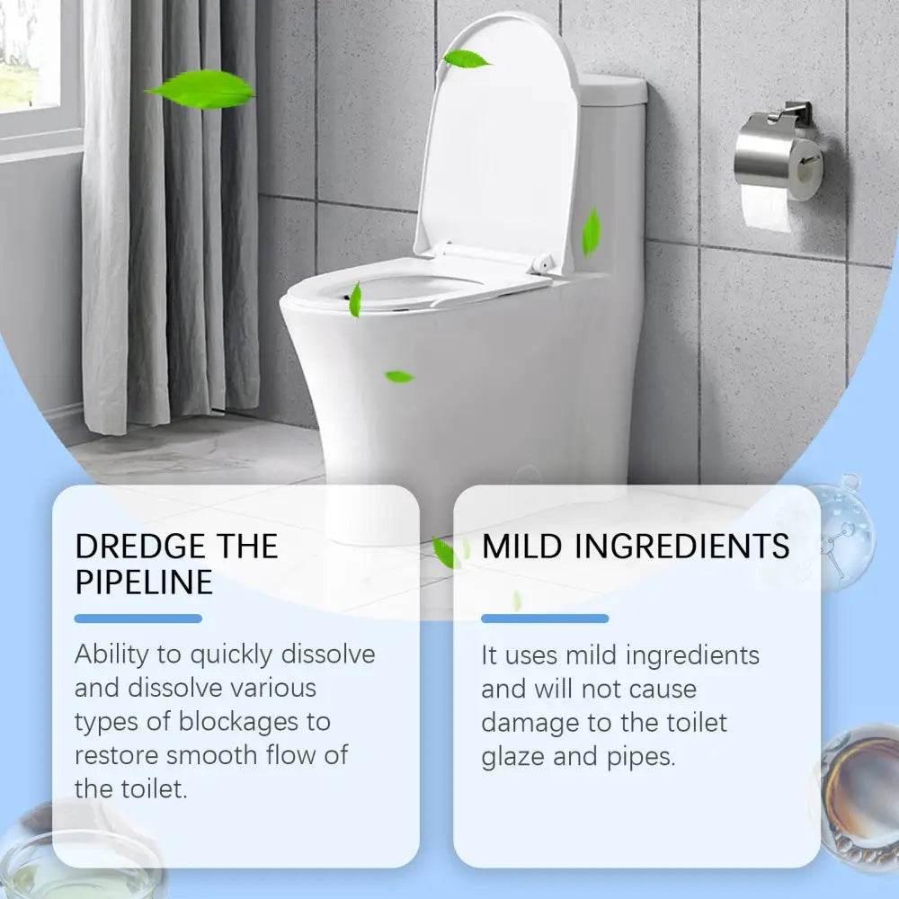 Toilet Dredging Cleaning Powder for Easy Blockage Removal - Estalios