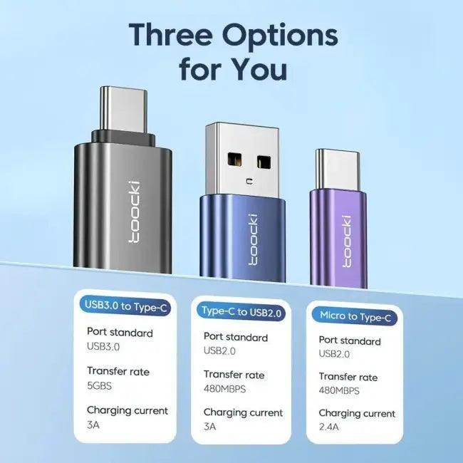 Toocki OTG USB Type-C Adapter Set for Applebook Pro Expansion - Estalios
