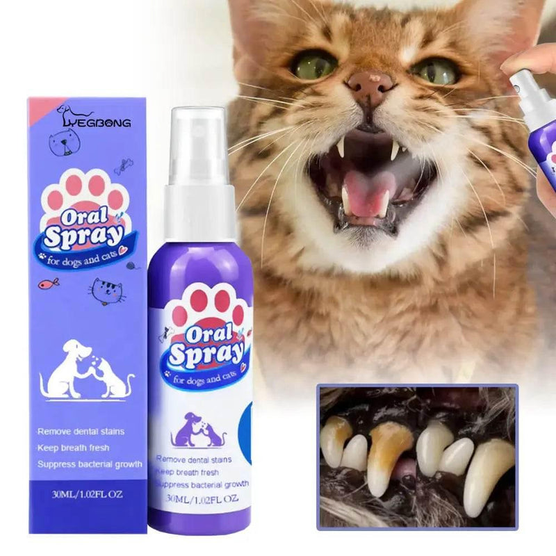 Tooth Cleaning Spray For Cats And Dogs Fresh Breath - Estalios