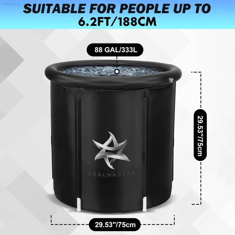 Transform Your Recovery with the DEALNASTAR Portable Ice Bath Tub - 88 Gal Cold Plunge for Athletes, Durable & Inflatable for Indoor/Outdoor Use! - Estalios
