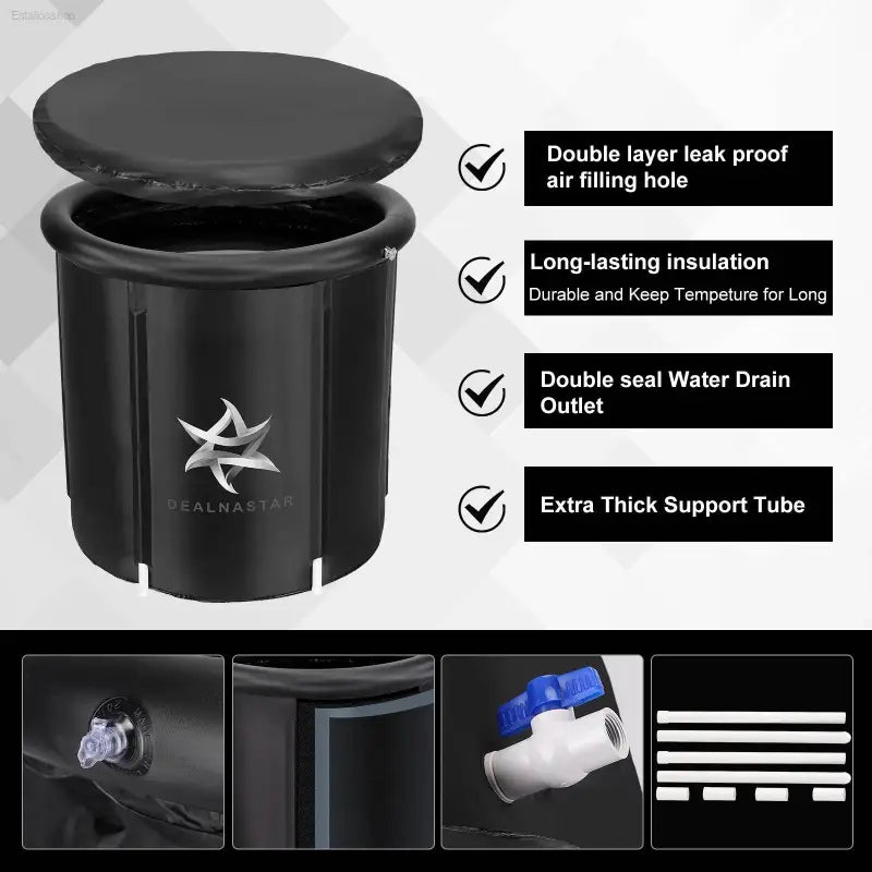 Transform Your Recovery with the DEALNASTAR Portable Ice Bath Tub - 88 Gal Cold Plunge for Athletes, Durable & Inflatable for Indoor/Outdoor Use! - Estalios