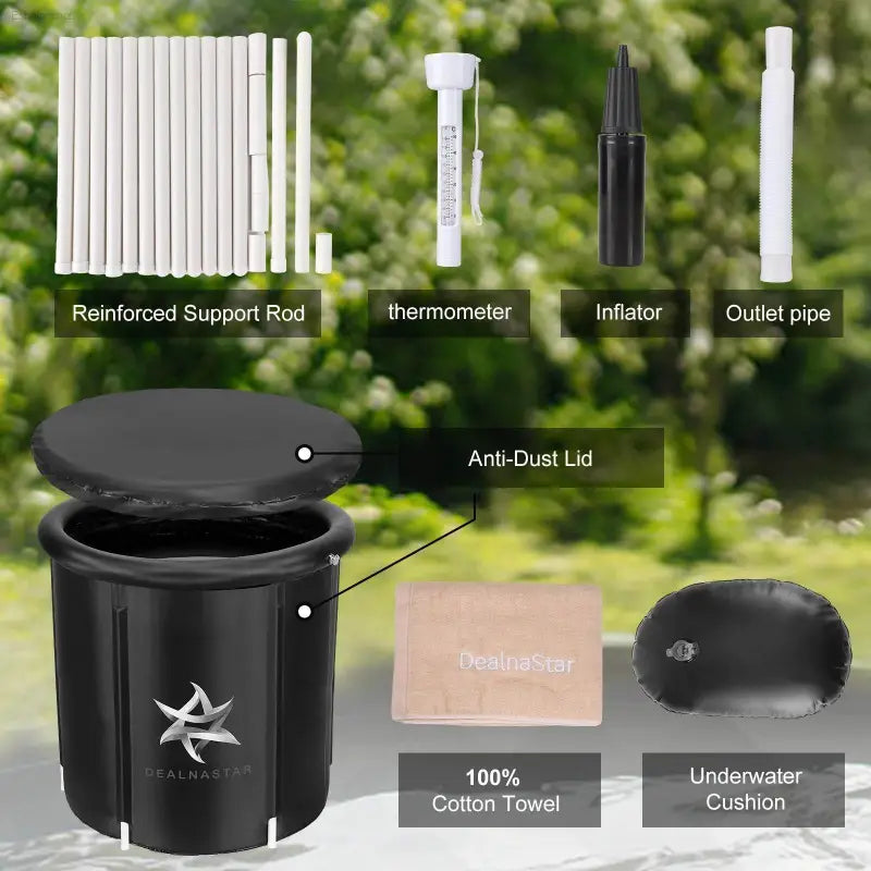 Transform Your Recovery with the DEALNASTAR Portable Ice Bath Tub - 88 Gal Cold Plunge for Athletes, Durable & Inflatable for Indoor/Outdoor Use! - Estalios