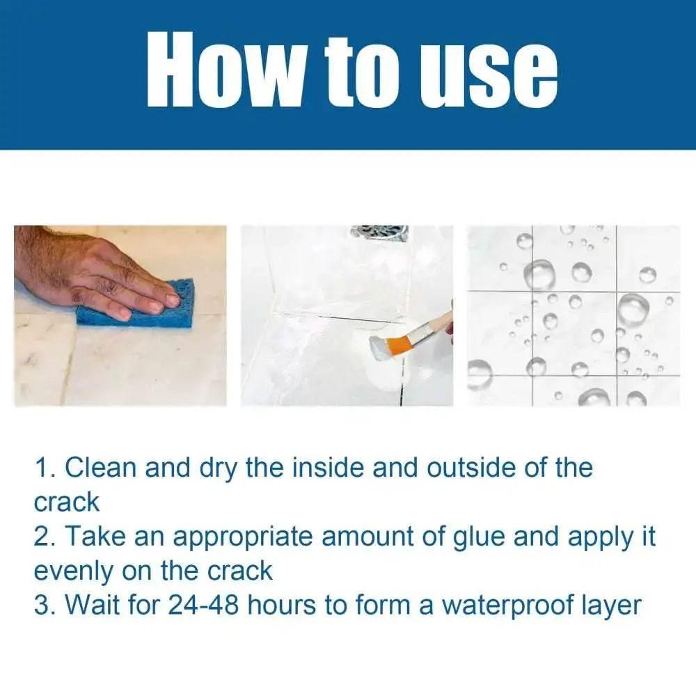 Transparent Waterproof Glue For Brick Roof And Toilet Leaks - Estalios