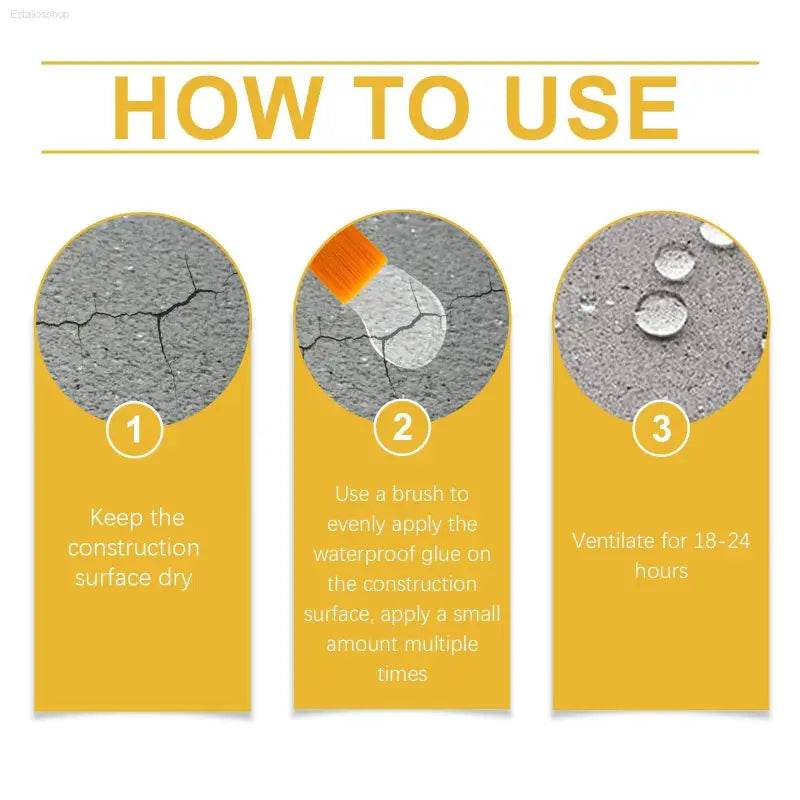Transparent Waterproof Glue for Tile Leak Repair Solution - Estalios