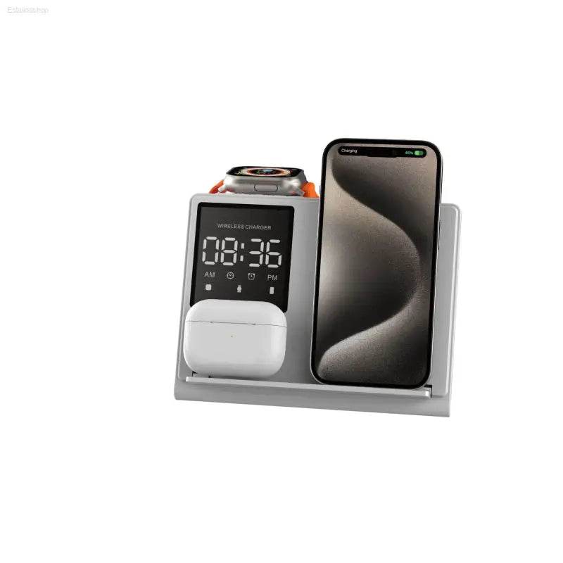 Trending Portable 5-in-1 Wireless Charger Stand Pad - Estalios