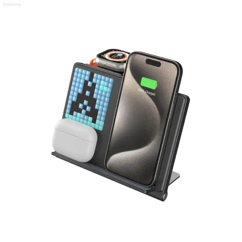 Trending Portable 5-in-1 Wireless Charger Stand Pad - Estalios