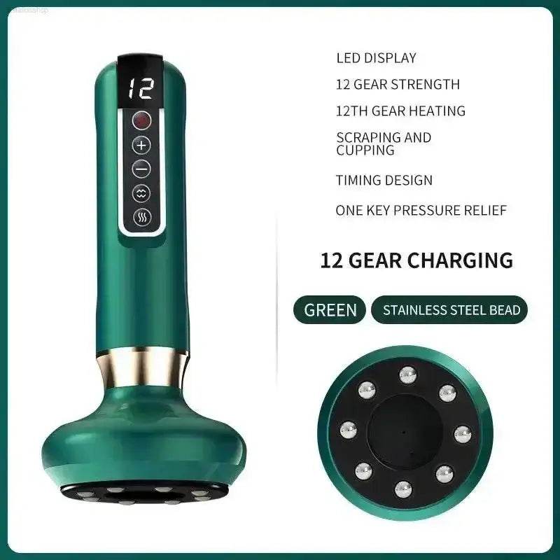 Tricolor Electric Massager GuaSha Anti Cellulite Therapy - Estalios