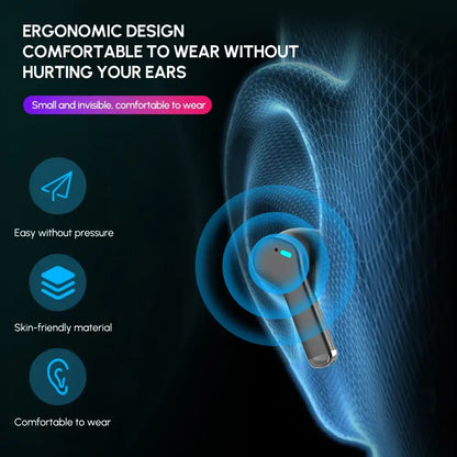 Cool design of noise cancelling true wireless earbuds for ultimate sound experience