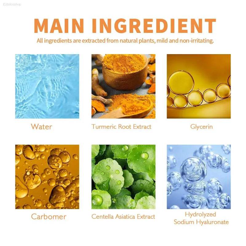 Turmeric Facial Essence for Moisturizing and Brightening Skin - Estalios
