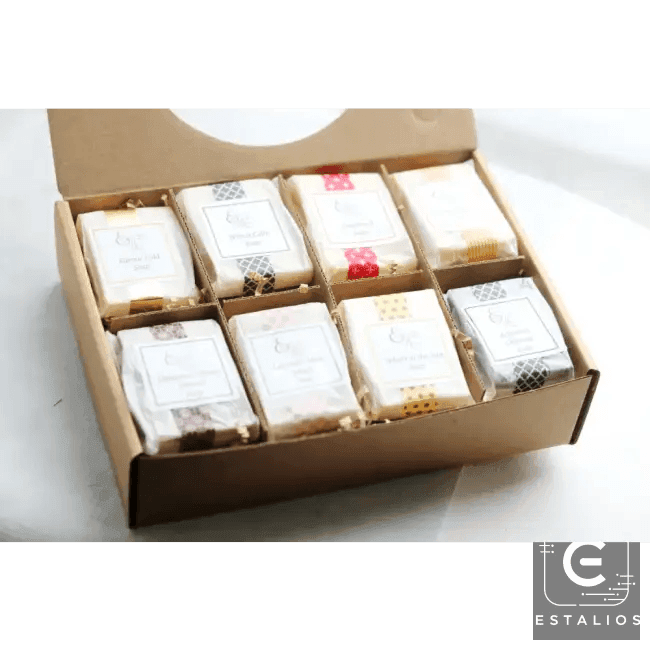 Floral Bliss Soap Set with Turquoise Twist Gift Boxed - Estalios