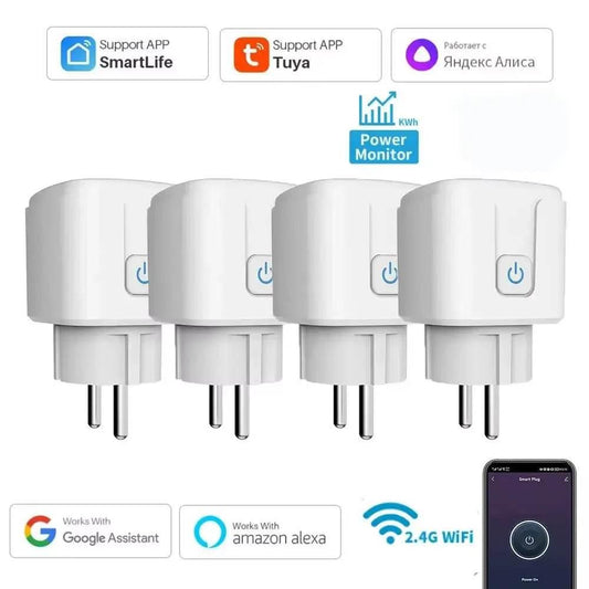 Tuya Smart Home Socket Wifi 20A with Voice Control - Estalios