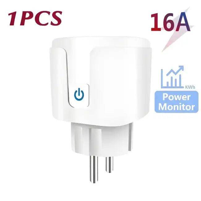 Tuya Smart Socket with Energy Monitoring for Savings.