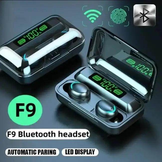 TWS F9-5 Wireless Earbuds with Touch Control for HiFi Sound - Estalios