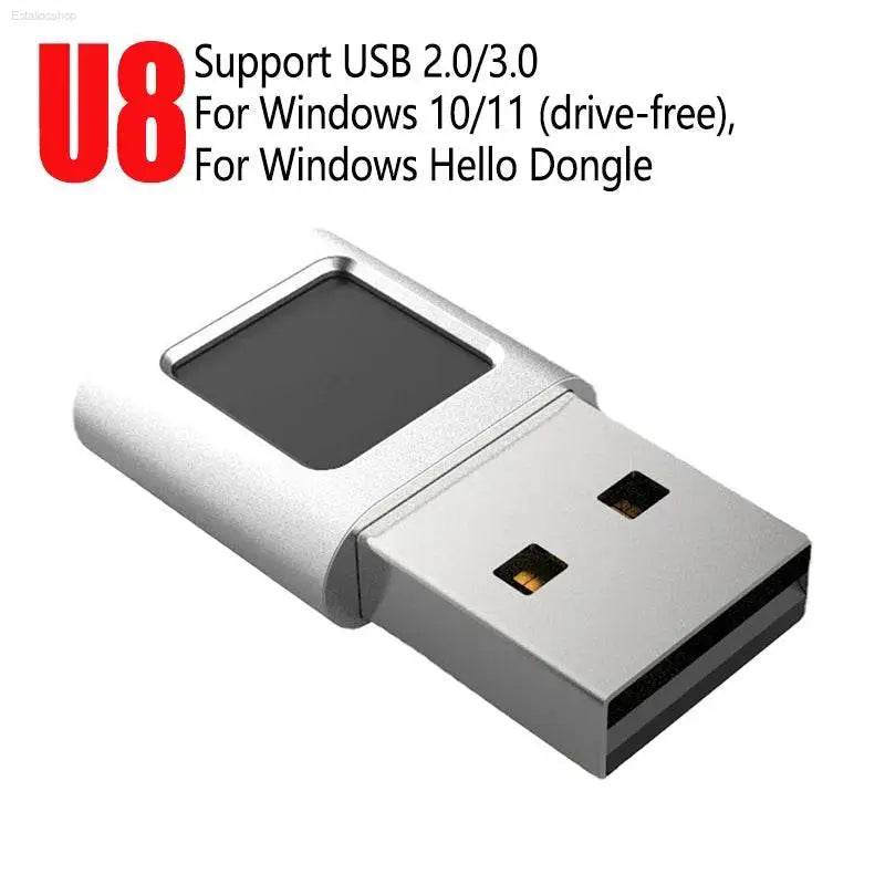 U5 U7 U8 Fingerprint Key USB Fingerprint Reader Module Device USB Fingerprint Reader For Windows 7 10 11 ForWindows Hello Dongle - Estalios