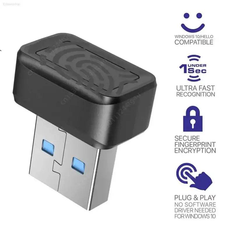 U5 U7 U8 Fingerprint Key USB Fingerprint Reader Module Device USB Fingerprint Reader For Windows 7 10 11 ForWindows Hello Dongle - Estalios