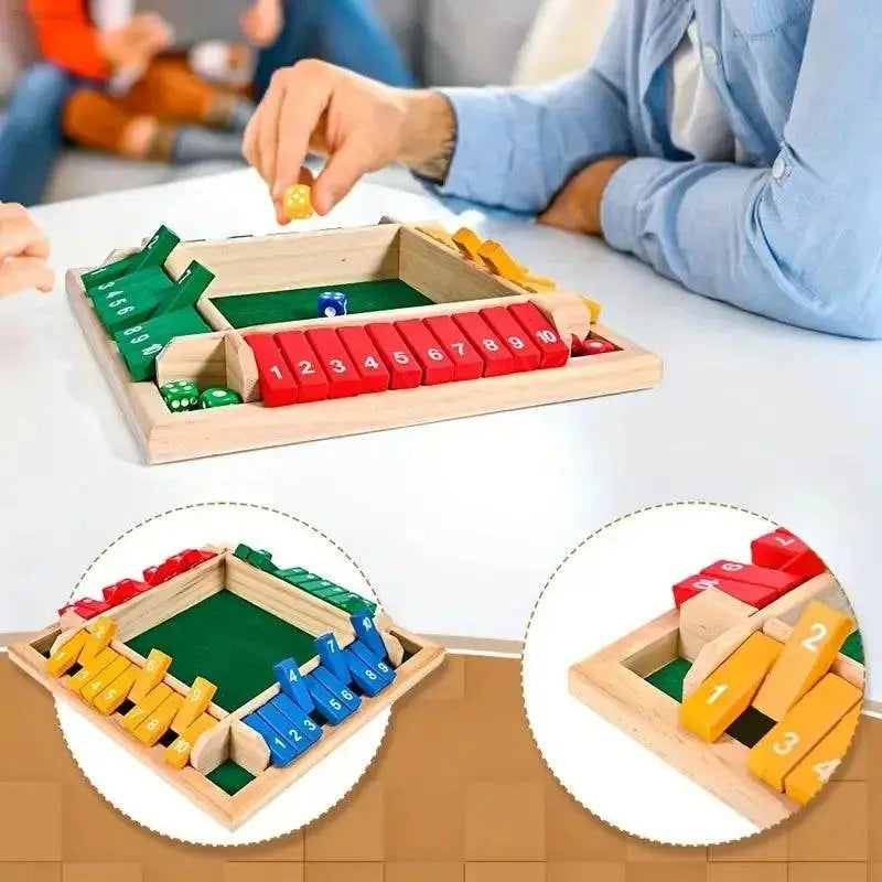 Ultimate 2-In-1 Wooden Dice & Chessboard Game - Perfect for Family Fun and Gatherings! - Estalios
