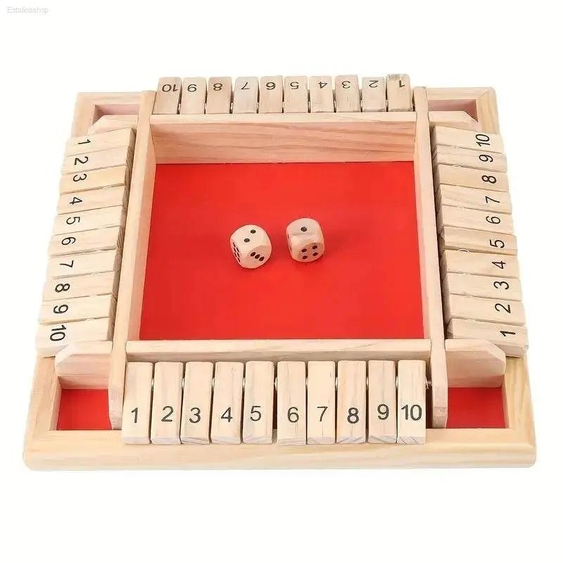 Ultimate 2-In-1 Wooden Dice & Chessboard Game - Perfect for Family Fun and Gatherings! - Estalios
