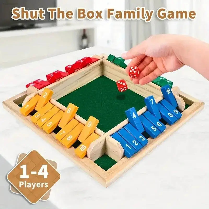 Ultimate 2-In-1 Wooden Dice & Chessboard Game - Perfect for Family Fun and Gatherings! - Estalios