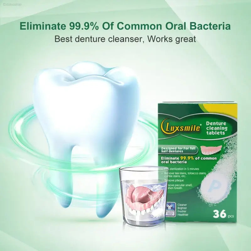 ✨ Ultimate Freshness – Luxsmile Denture Cleaning Tablets | Effortless Care for Your Dental Appliances