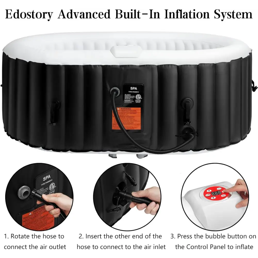 Ultimate Inflatable Hot Tub Party with hot tub inflatable and built-in inflation system