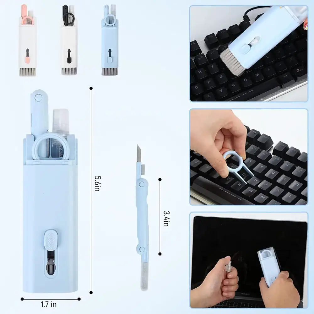 Ultimate Keyboard Cleaner Kit & Brush for easy computer and Bluetooth earphone cleaning