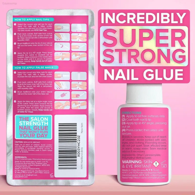 Ultimate 8ML Brush-On Nail Bonding Glue for Long-Lasting Press-On & Acrylic Nails