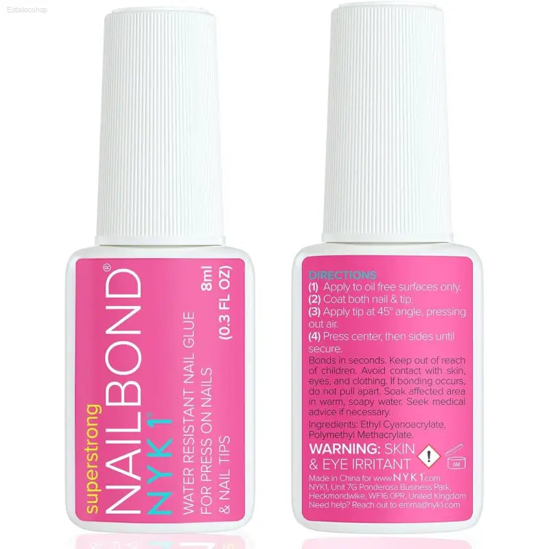 Ultimate 8ML Brush-On Nail Bonding Glue for Long-Lasting Press-On & Acrylic Nails