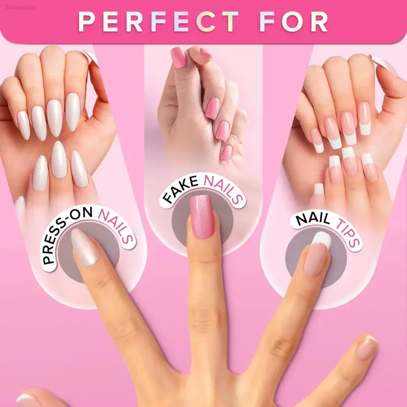 Ultimate 8ML Brush-On Nail Bonding Glue for Long-Lasting Press-On & Acrylic Nails