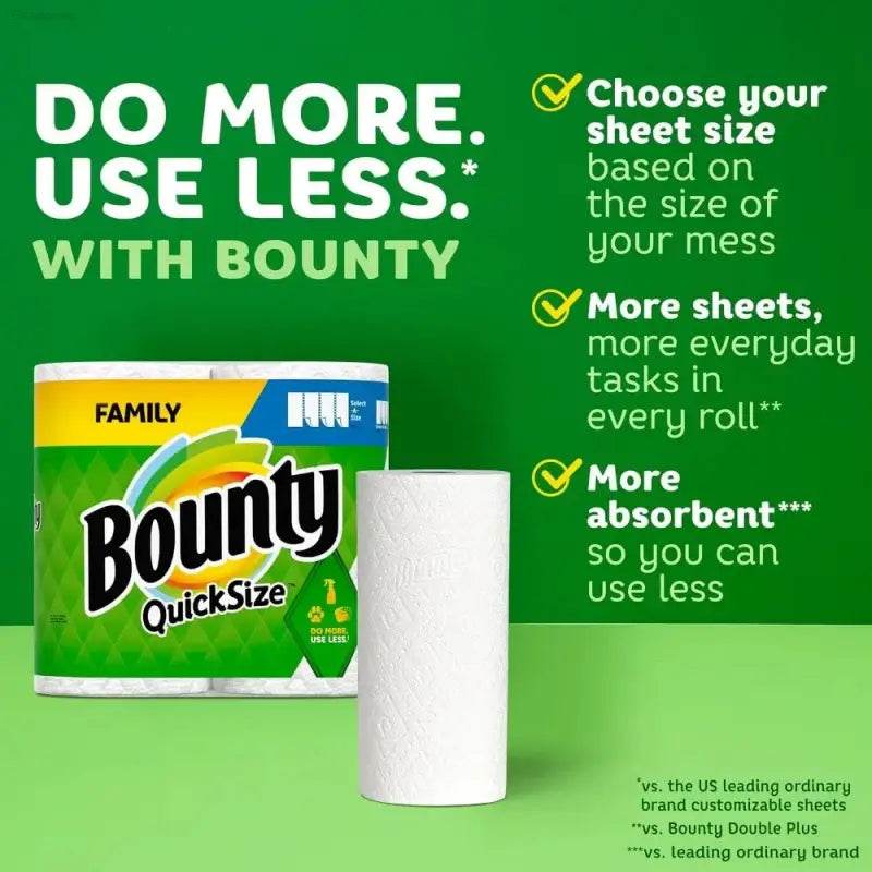 Ultimate Quick-Size Paper Towels - 16 Family Rolls = 40 Regular Rolls - Ultra-Absorbent & Versatile Cleaning Power - Estalios