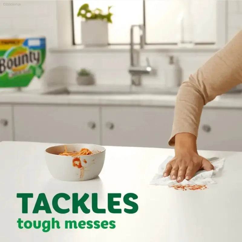 Ultimate Quick-Size Paper Towels - 16 Family Rolls = 40 Regular Rolls - Ultra-Absorbent & Versatile Cleaning Power - Estalios