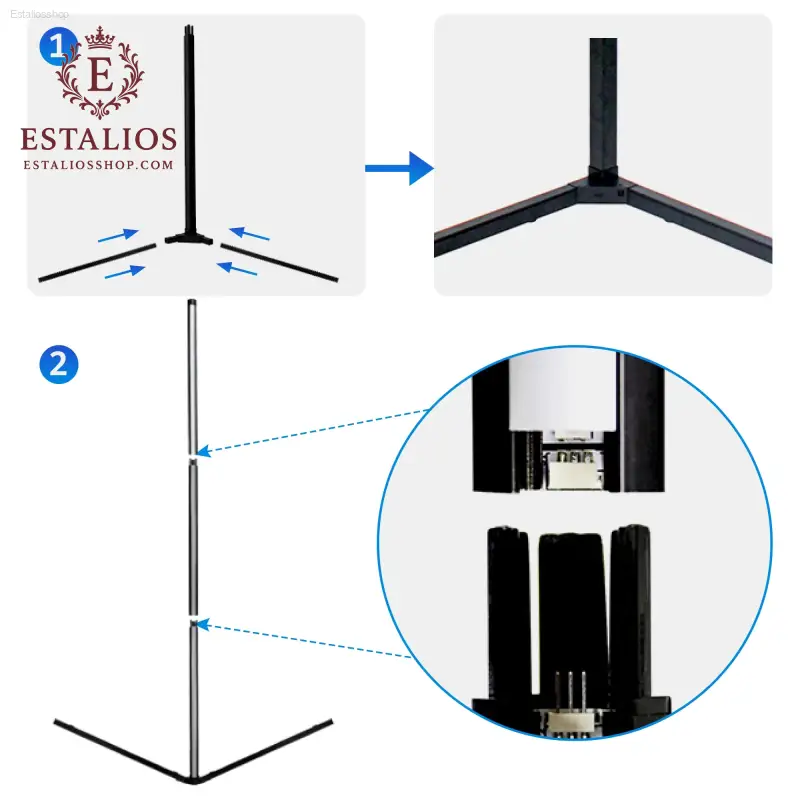 Ultimate RGB Smart Corner Floor Lamp - 16 Million Colors, Music Sync, App & Remote Control, Perfect for Bedroom, Living Room & Gaming Setup!