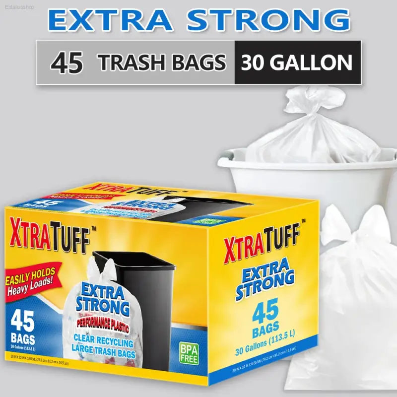 🌟 Ultimate Strength – Xtratuff 30 Gallon Trash Bags | Perfect for Heavy Duty Cleanup and Eco-Friendly Recycling Dropshipman  EstaliosShop