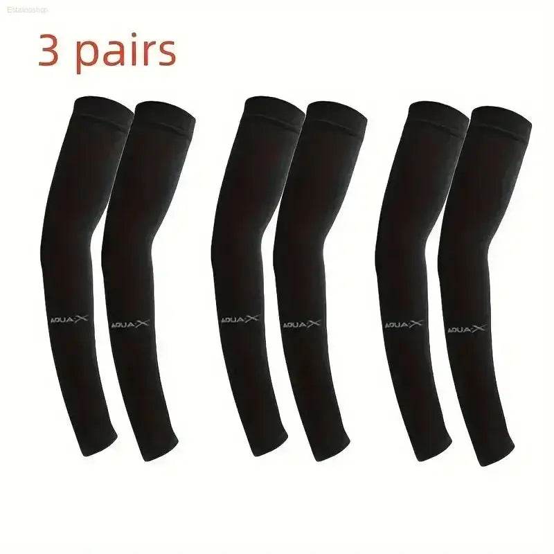 Ultimate UV Protection Sleeve Set - 3 Pairs of Breathable Sun Defense for Sports, Driving & Outdoor Fun - Estalios