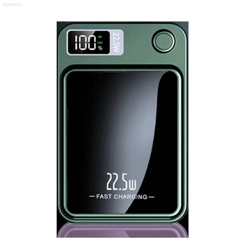 Ultra-Fast 5000mAh Magnetic Wireless Power Bank with Type-C Cable - Compatible with iPhone 12/13/14/15/16 Series - Estalios