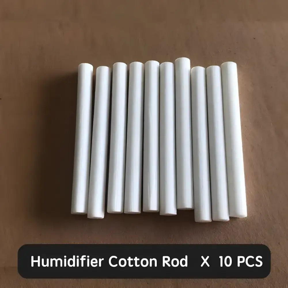 White humidifier cotton rods for the Ultrasonic Trio portable USB ultrasonic oil diffuser car