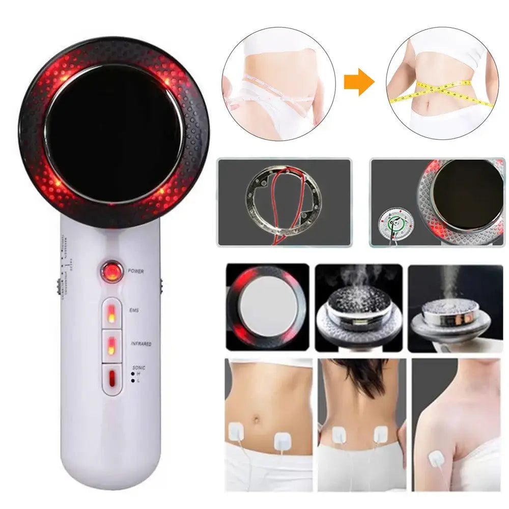 White and black Ultrasound Body Slimming & Face Lift Device for body face lift