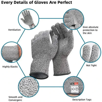 Gray Cut Resistant Gloves from Unbeatable, ideal resistant gloves kitchen for safe cooking