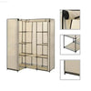 Unfold Closet Nirvana: Beige Fabric Cover Iron Frame Privacy! - Estalios