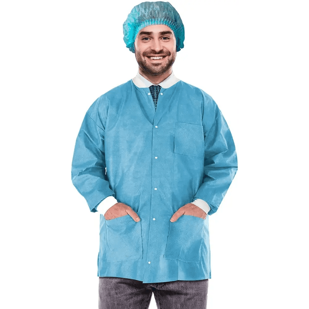 Unisex Disposable Lab Jacket Pack of 100 for Comfort - Estalios