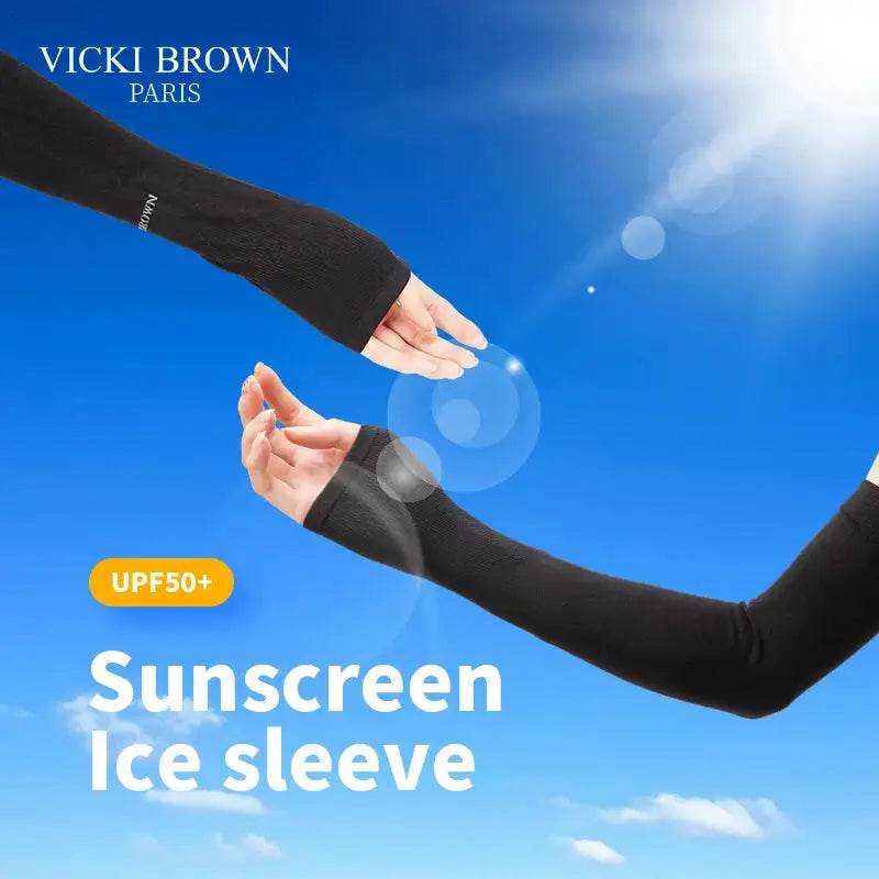 Unisex Ice Silk Sun Protection Sleeves for Outdoor Sports - Ultimate Cycling & Driving Hand Protection (1 Pack) - Estalios