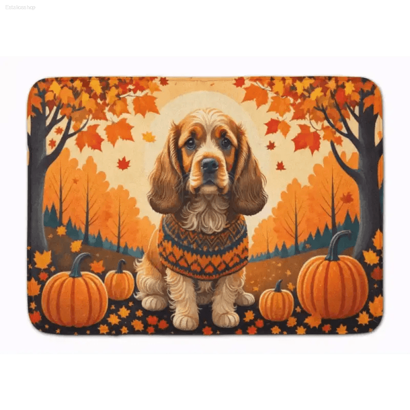 Unleash Autumn Vibes with Our Stylish Dog Bath Mat - Estalios