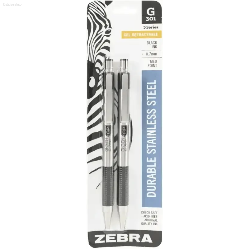 Discover Bold Writing with Two Zebra G-301 Retractable Gel Pens