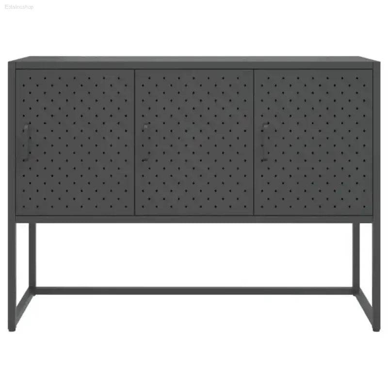 Unleash Charcoal Steel Storage: Adjustable Feet Included! **charcoal Steel Cabinet Collection** Elevate your Storage Game with our Sleek and Versatile Charcoal Steel - Estalios
