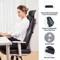 Experience Ultimate Relaxation with the Snailax Heated Electric Back Massager - Your Go-To Chair Pad for Soothing Tissue Kneading! - Estalios