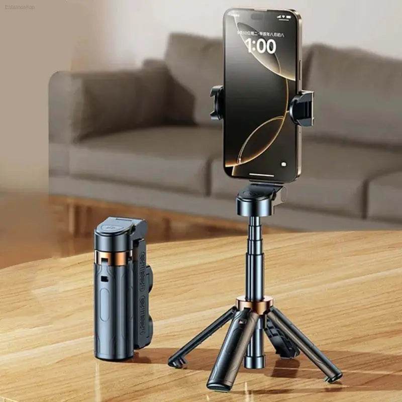 Smartphone tripod with remote.