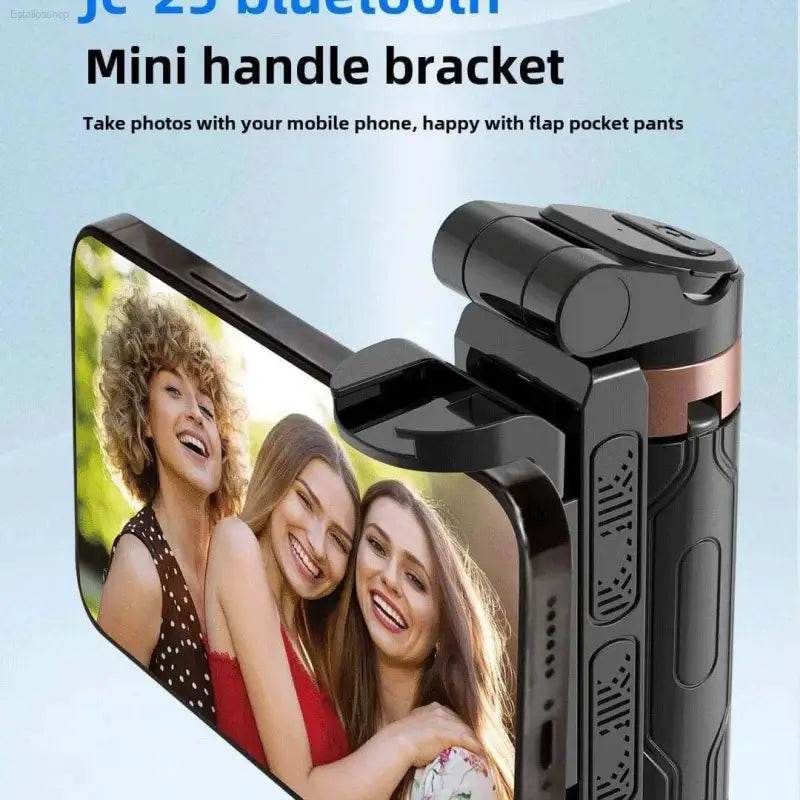 Mini handle bracket for mobile phone.