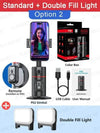 Smartphone gimbal with fill lights.